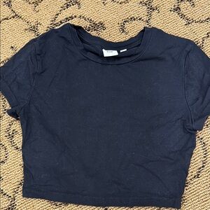 TNA Black Crop Top